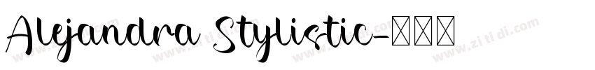 Alejandra Stylistic字体转换
